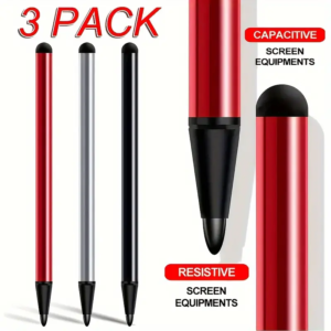 [3 Packs] 2 In 1 Phone Touch Screen Stylus Pen, Dual-Functions Stylus Pen for iPhone 14 13 12 11 Pro Max X, Samsung S23 S22 5G Plus, For Tablets, For IPad Air Pro Mini Tab GPS PDA