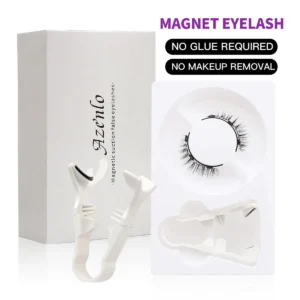 2 Pairs Magnetic Eyelashes with Applicator Reusable Magnetic Eyelashes Natural Look, No Glue Needed Fake Lashes Kit for Makeup