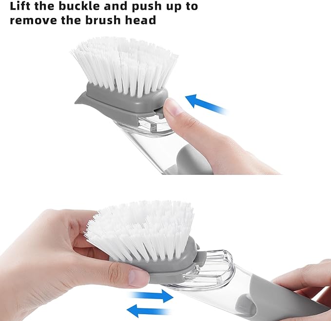 Long Handle Dishwashing Brush Set - Image 2