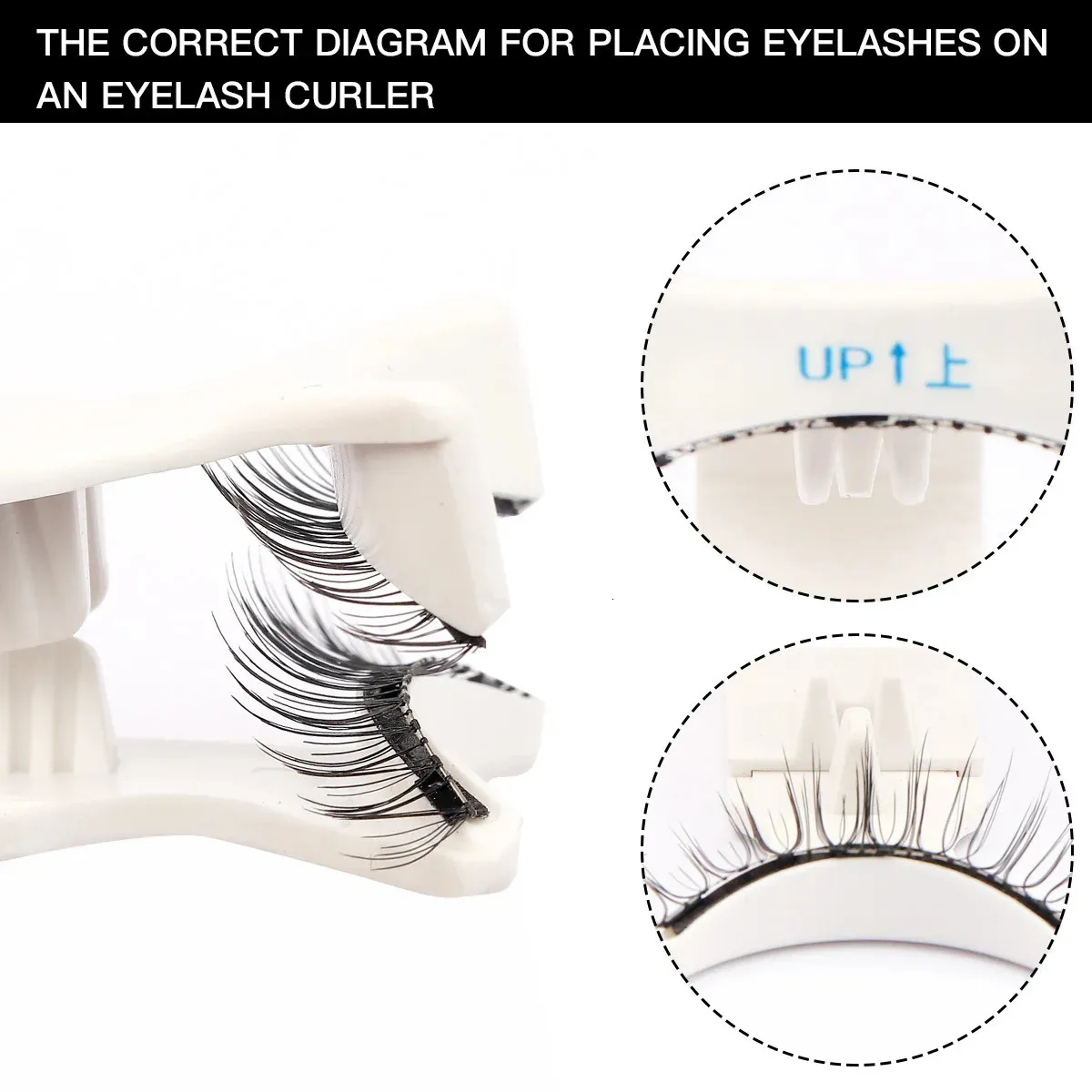 2 Pairs Magnetic Eyelashes with Applicator Reusable Magnetic Eyelashes Natural Look, No Glue Needed Fake Lashes Kit for Makeup - Image 4
