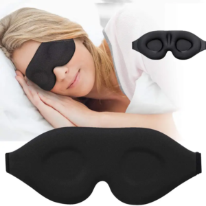 Sleep Mask for Side Sleeper, 100% Light Blocking 3D Sleeping Eye Mask, Soft Breathable Eye Cover for Women Men, Relaxing Zero Pressure Night Blindfold