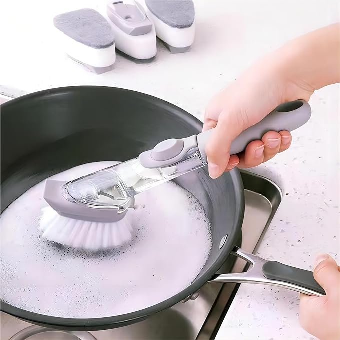Long Handle Dishwashing Brush Set - Image 11