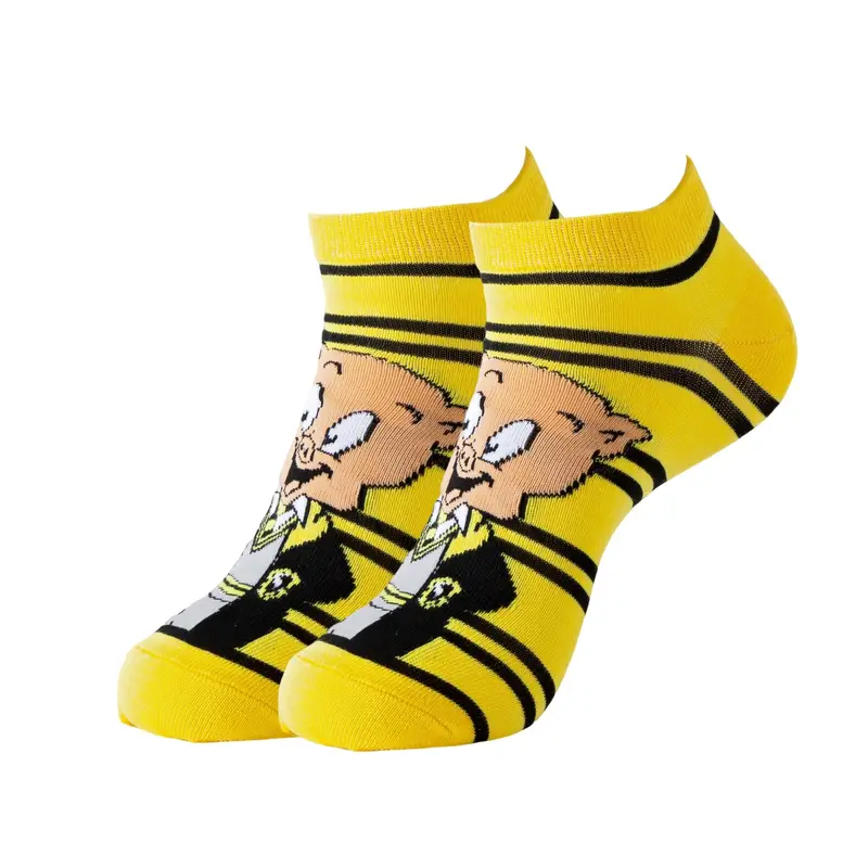 6 Pairs Random Kid's Fashion Cartoon Crew Socks - Breathable & Comfortable, Casual Street Style for All Seasons - Image 4