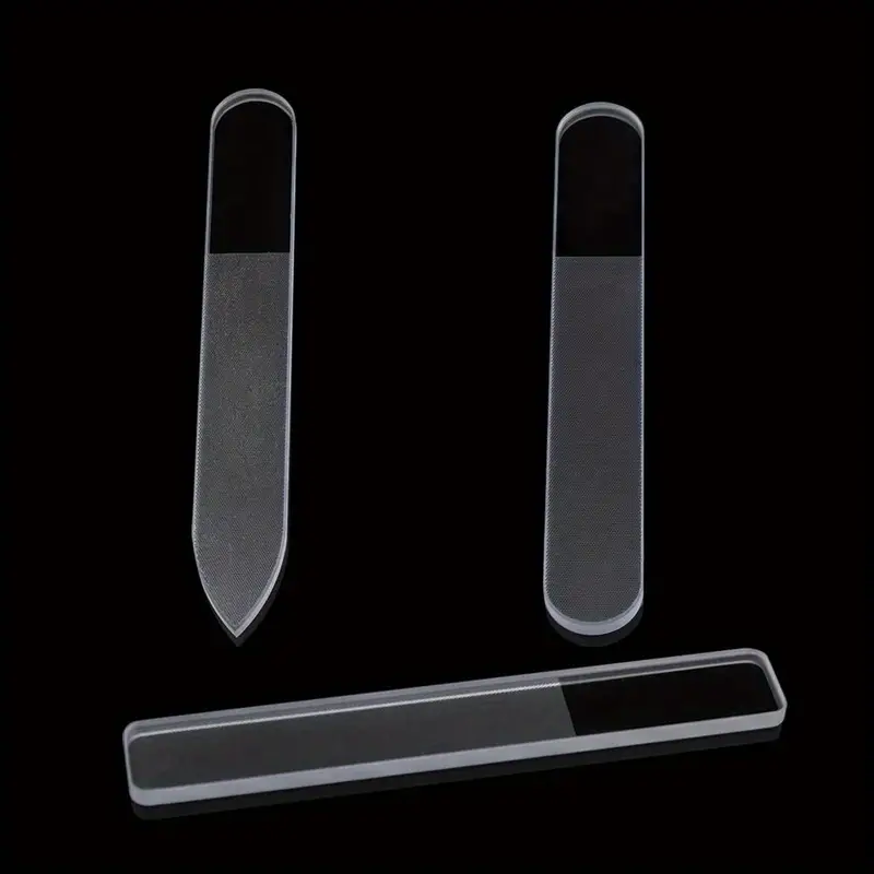 3pcs Glass Nail Files for Natural Nails (Buffing) with case, Nano Crystal Nail Filer Professional Washable Reusable for Nail Art, Manicure Tools Kit for Acrylic Nail Care, Gift for Women and Girls - Image 4