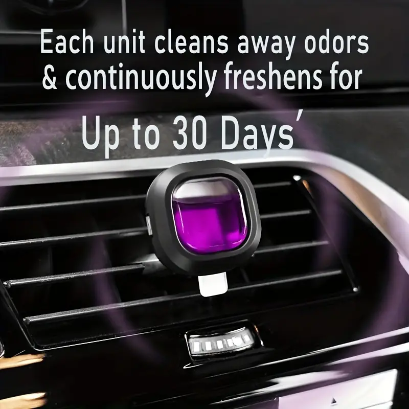 30-Day Long-Lasting Car Air Freshener Vent Clip - Essential Oil Scented Odor Eliminator, 0.14 oz Each, Non-Toxic Fragrance Source for Fresh Car Smell - Image 4