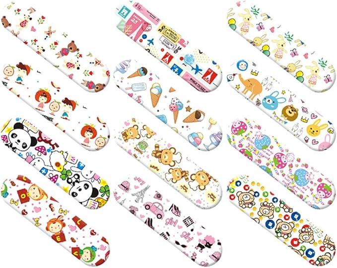 Cartoon Bandages 120Pcs Adhesive Bandages Disposable Waterproof Transparent Animals Stickers for Kids - Image 5