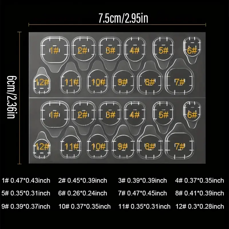 240 Pcs Thin Breathable Adhesive Tabs Fake Nail Glue Sticker 10 Sheets Super Sticky Double Sided Tips (Germany Jelly Gel) Flexible for Acrylic False Nails Manicure Tape (240 Pcs) - Image 7