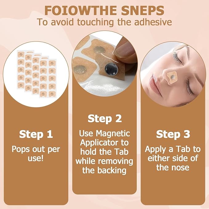 Nasal Respiratory Expansion Set - This Set Includes a Magnetic Nasal Dilator with 4 Clips, 1 Magnetic Remover, And 30 Magnets. It Is Crafted for a Snug Fit to Provide Comfort, Enhance Airflow, And Facilitate Breathing, Reduce Snoring Pain Free Removal - Image 4