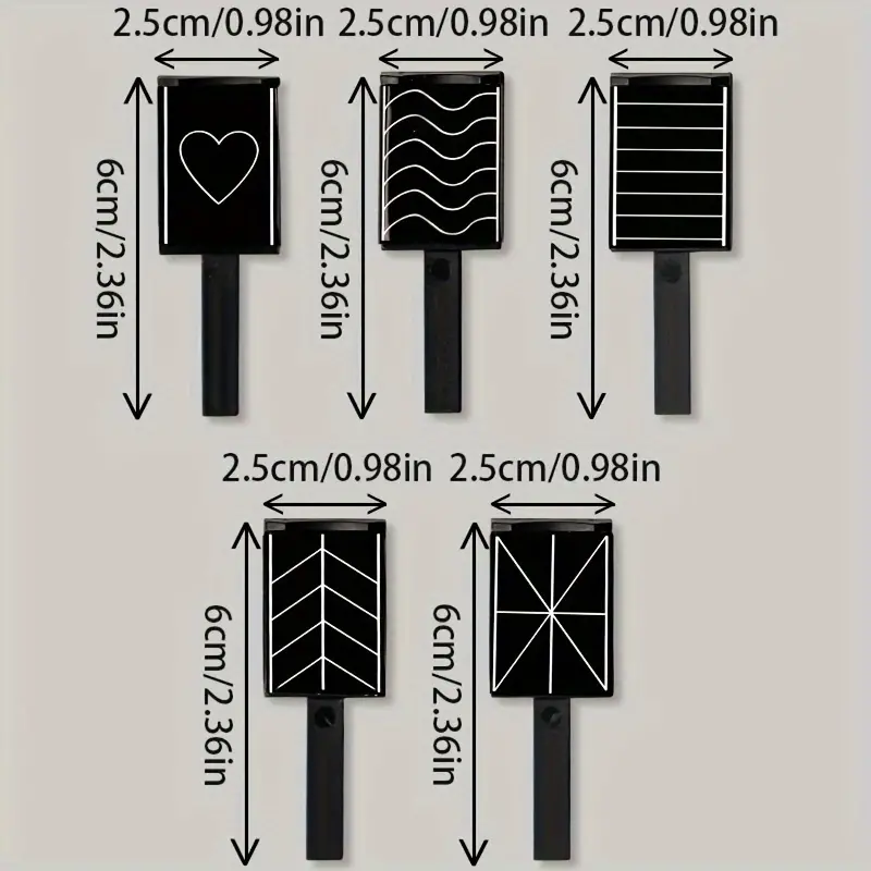 5-Piece Nail Magnet Set for Cat Eye Gel Polish, Professional Salon Quality Tools with Strong Magnetic Attraction, Heart & Wave Shaping Design Accessories Kit for Quick and Easy Nail Art. - Image 5