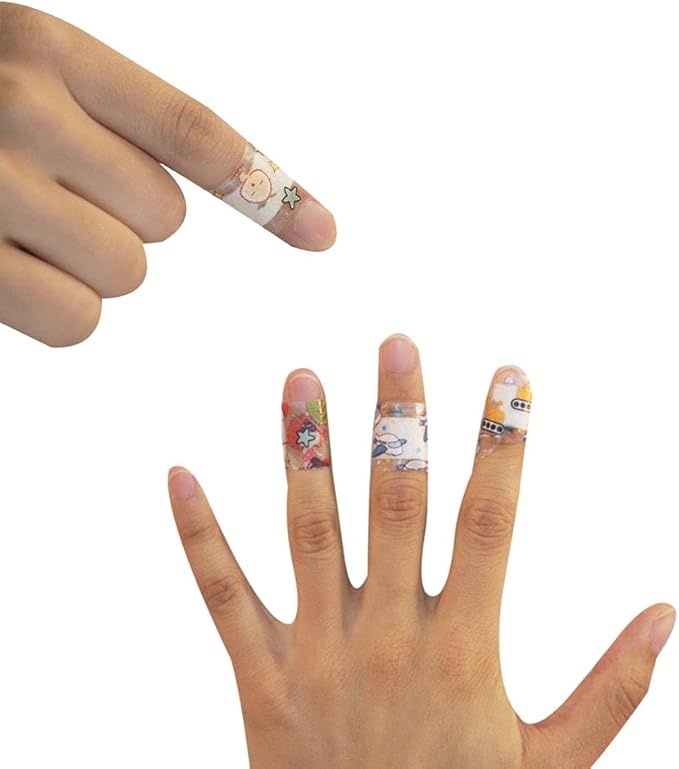 Cartoon Bandages 120Pcs Adhesive Bandages Disposable Waterproof Transparent Animals Stickers for Kids - Image 4