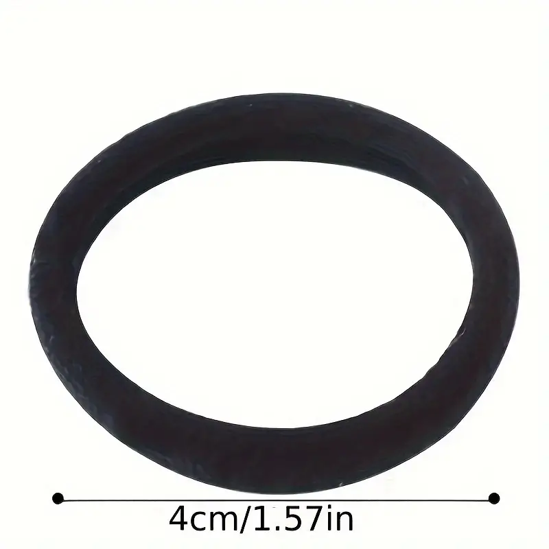 100PCS Hair Ties Black Large Stretch No Damage Ponytail Cotton Seamless Hair Ties Elastic for Women Thick Heavy Curly Hair - Image 4