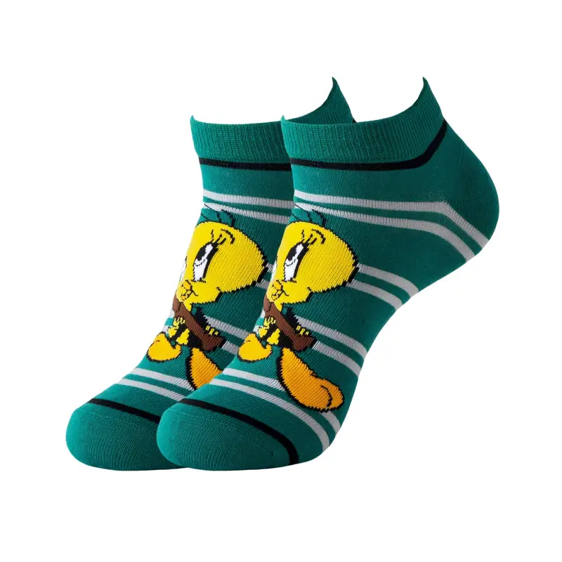 6 Pairs Random Kid's Fashion Cartoon Crew Socks - Breathable & Comfortable, Casual Street Style for All Seasons - Image 3
