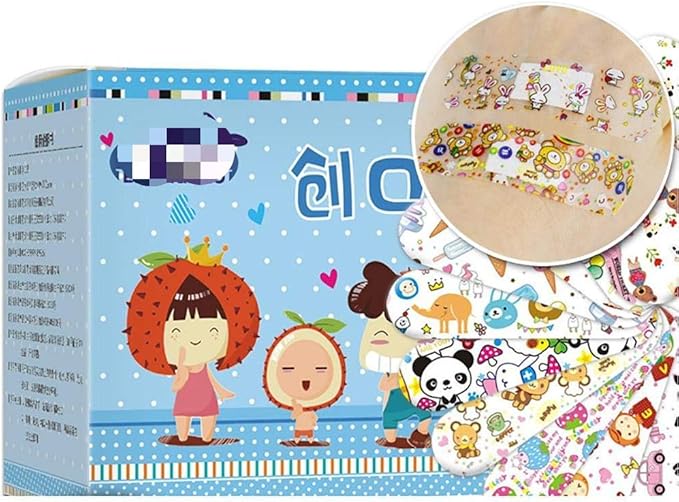 Cartoon Bandages 120Pcs Adhesive Bandages Disposable Waterproof Transparent Animals Stickers for Kids - Image 3
