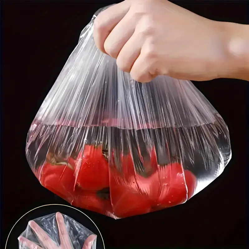 Plastic Bowl Covers 100pcs Elastic Reusable, Shower Caps for Sourdough Bread Proofing, Outdoor Food Covers to keep Bugs Away, Stretch Bowl Covers for Outside, Rising, Fly, Picnic, Fridge - Image 3