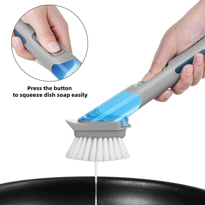 Long Handle Dishwashing Brush Set - Image 5